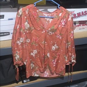 Flower printed shirt